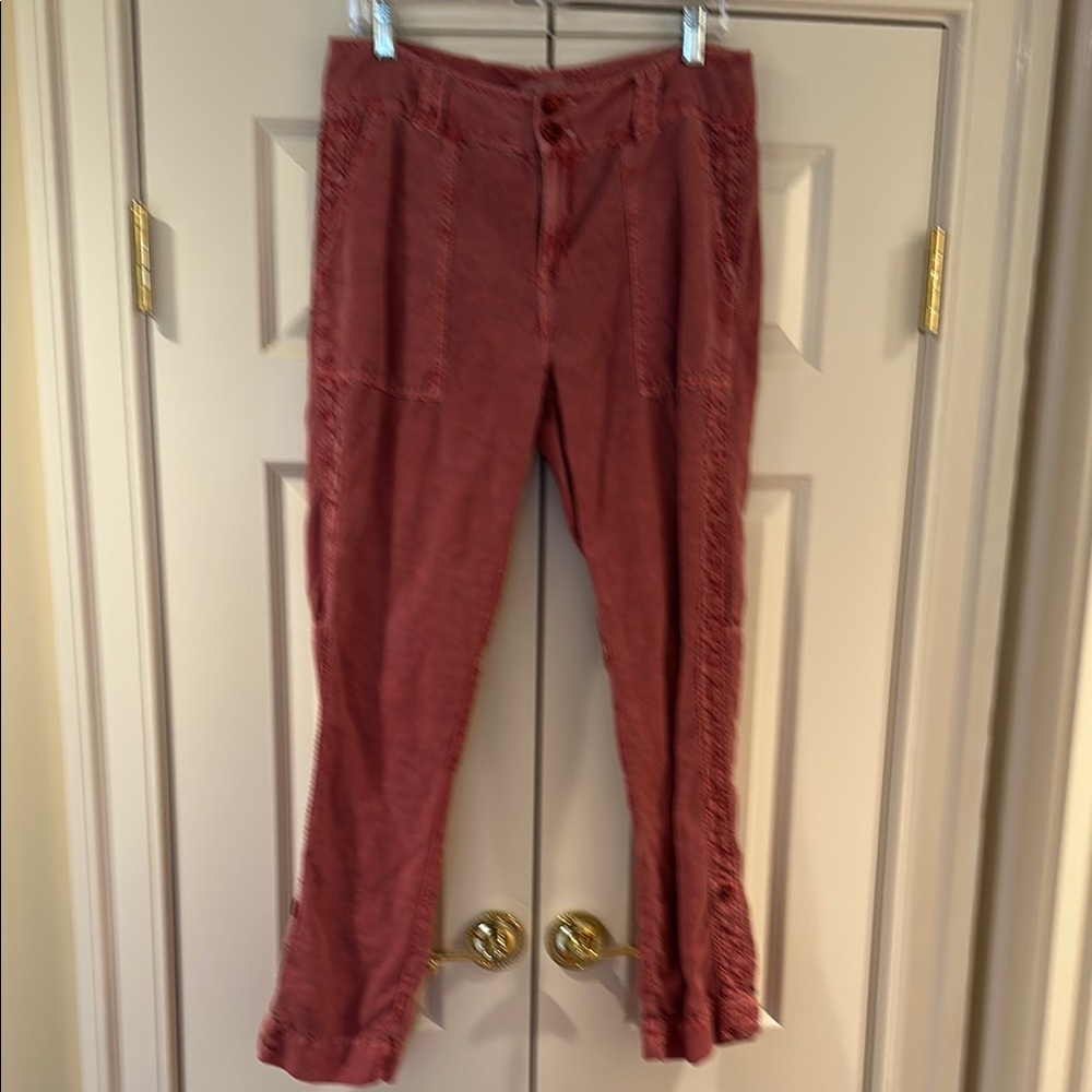 Sundance Coral Embroidered Pants